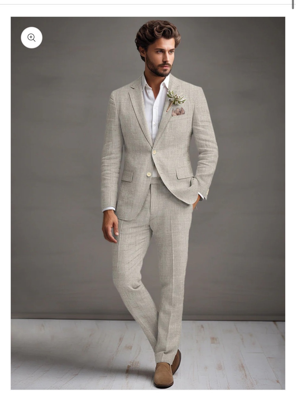 Italian Meadow Linen Suit Pants